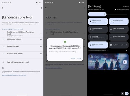 Android 14 Errores Idiomas