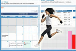 Training log: agenda online para corredores