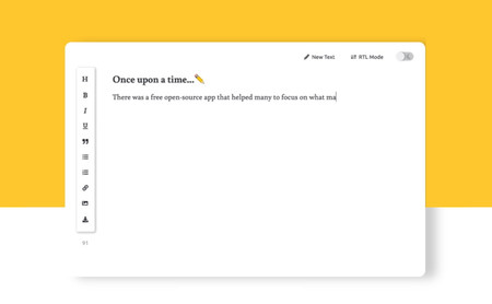 Writty es un editor de texto open source, con un diseño impecable y que te ayuda a 