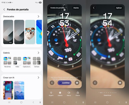 Efecto desenfoque del fondo de pantalla en One UI 7