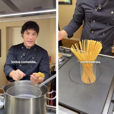 El error más común al hacer espaguetis. Jordi Cruz, chef Michelin, lo desvela: "En Italia no os lo perdonarían"