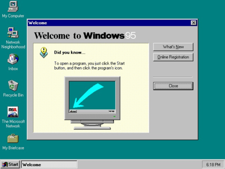 Windows 95 y su vieja interfaz son el mejor ejemplo de mucho de lo que echamos de menos en Windows 10