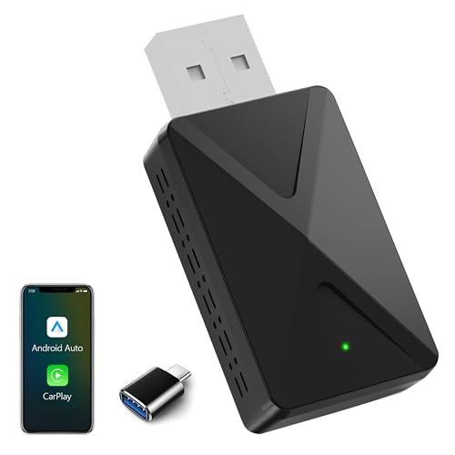 Adaptador inalámbrico 2 en 1 para Apple CarPlay y Android Auto