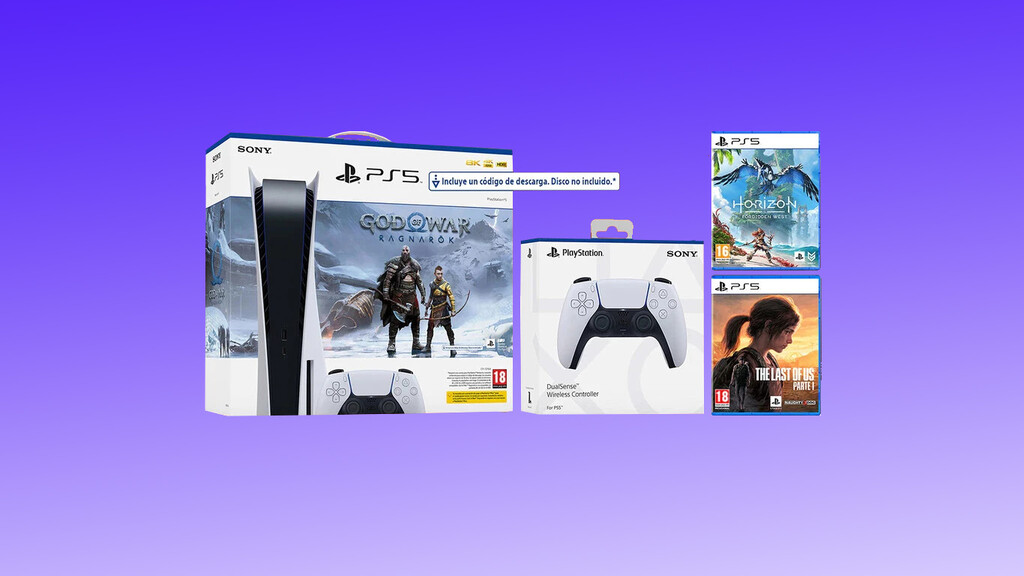 Hazte con la PlayStation 5 con este pack junto a 3 juegos y un mando extra y recíbela en casa antes de Navidad Hazte con la PlayStation 5 con este pack junto a 3 juegos y un mando extra y recíbela en casa antes de Navidad