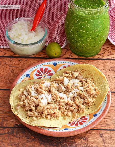 Carnitas de atún. Receta sencilla
