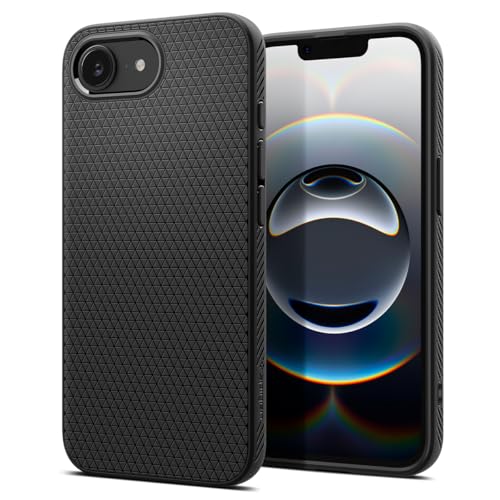 Spigen Liquid Air Case Compatible with iPhone 17e / iPhone 16e - Matte Black