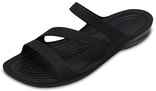 Crocs Swiftwater Sandal W, Sandalias Mujer, Negro, 37/38 EU