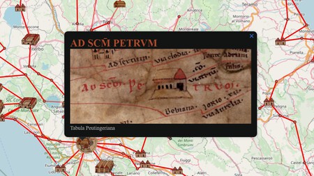 Roma vista do mapa de Peutinger. (Fonte da imagem: OmnesViae)