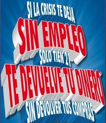 Si pierde su empleo no paga sus muebles en Tien21