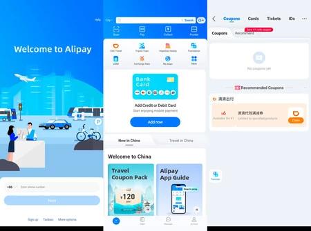AliPay requiere registro con número de teléfono. Me dejó usar uno español