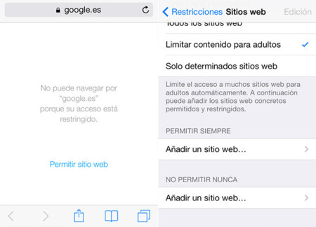 Control Parental en iOS