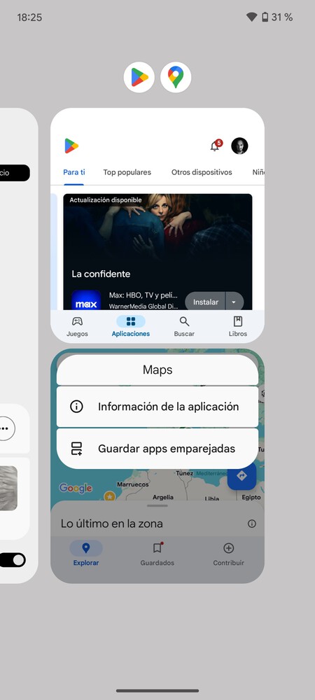 Apps emparejadas