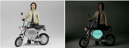 La moto fosforescente