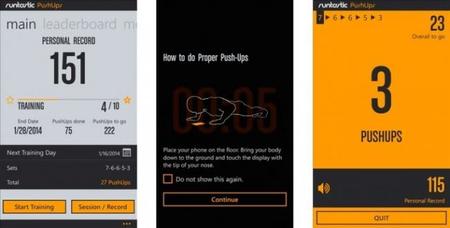 Runtastic lanza cuatro aplicaciones más: Push-Ups, Sit-Ups, Pull-Ups y Squats