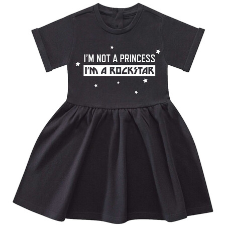 Vestido Bebes I M Not A Princess I M A Rockstar