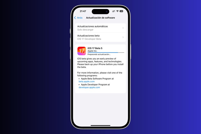 Apple libera la beta 5 de iOS 17 y eso solo significa una cosa: la ...