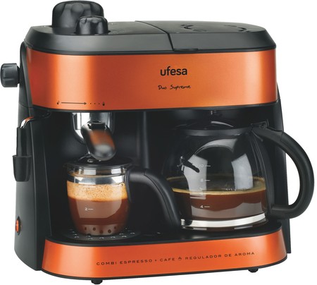Oferta Flash en Amazon: la cafetera Ufesa Duo Supreme CK7355 cuesta 74,99 euros con envío gratis hasta medianoche