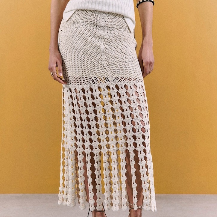 Sfera
Falda flecos

