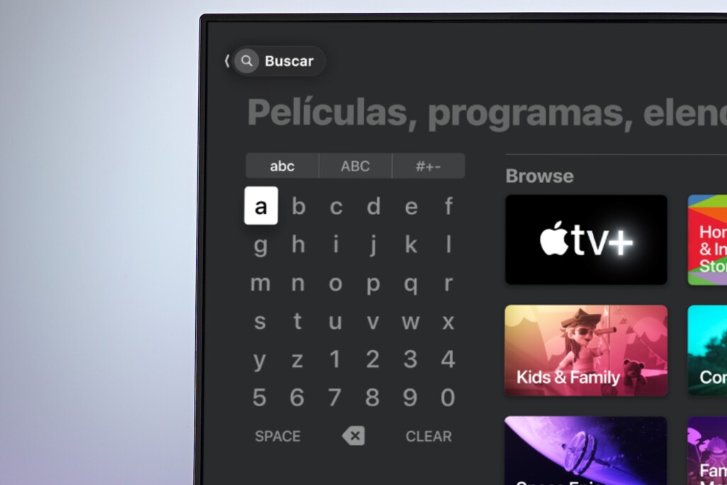 Hay un truco para escribir mucho más rápido cuando buscas algo en Apple TV y tardas 30 segundos en configurarlo