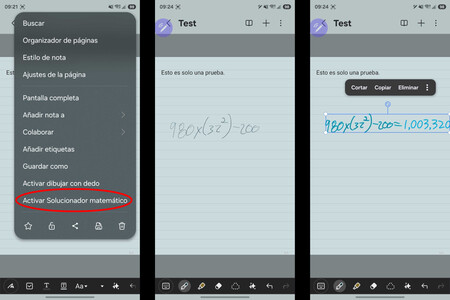 Samsung Notes Solucionadormatematico