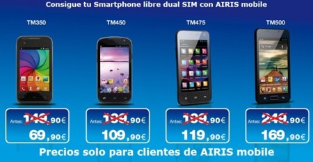Airis Mobile ofrece a sus clientes hasta 90 euros de descuentos en sus smartphones