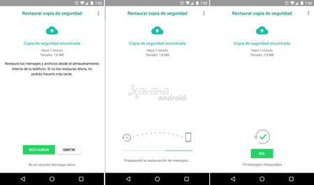 Como puedo restaurar una copia de seguridad de whatsapp antigua