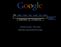 Un Google negro para ahorrar energía