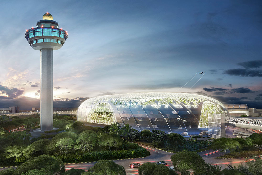El diseño del aeropuerto de Singapur parece no tener límites: Jewel tendrá una cascada y una selva