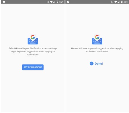 Notificaciones Gboard