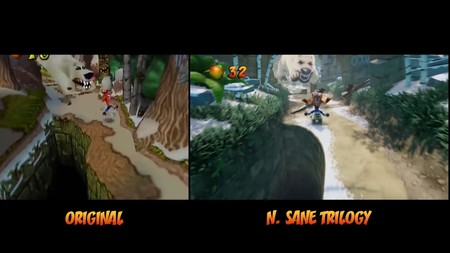 Crash Bandicoot N. Sane Trilogy y el original Crash 2 cara a cara en un vídeo comparativo de uno de sus niveles