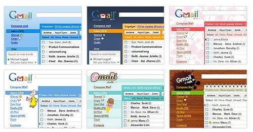Los nuevos Gmail Skins