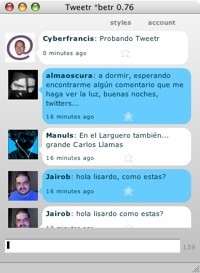 Tweetr, cliente de Twitter bajo la plataforma Apollo de Adobe