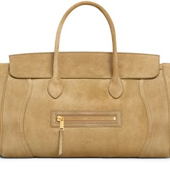 CELINE
Medium new luggage in suede calfskin