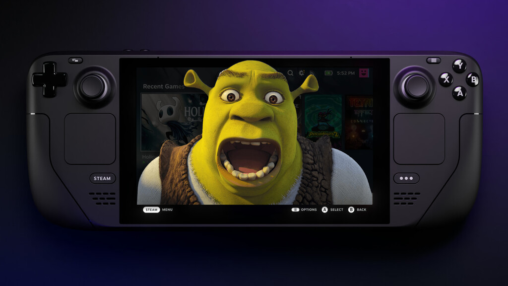 Imagina estar esperando 1 hora y media para jugar con tu Steam Deck porque reproduce la película de Shrek cada vez que la enciendes. Pues pasó y Valve tuvo que corregirlo