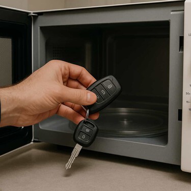 El robo de coches se ha disparado en Texas y Reino Unido, pero los dueños han encontrado la solución: esconder las llaves en el microondas