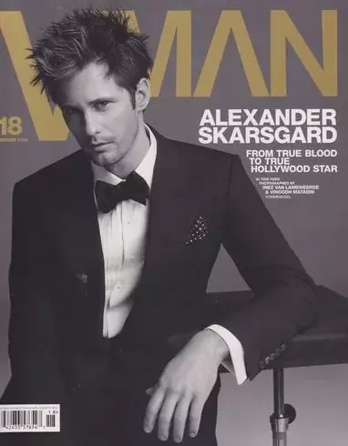 Alexander Skarsgard en la portada de VMAN