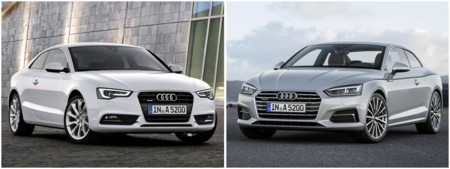 El nuevo Audi A5 Coupé frente a su predecesor: comparativa visual