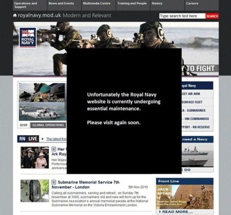 La web de la Royal Navy atacada durante la celebración del "éxito" de la ciberdefensa europea