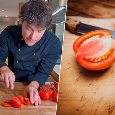“Parece una tontería, pero el agua de tomate queda donde tiene que estar”: así debes cortar, según Jordi Cruz, el tomate para ensalada 