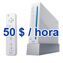 Juega a la Wii por 50 dólares la hora