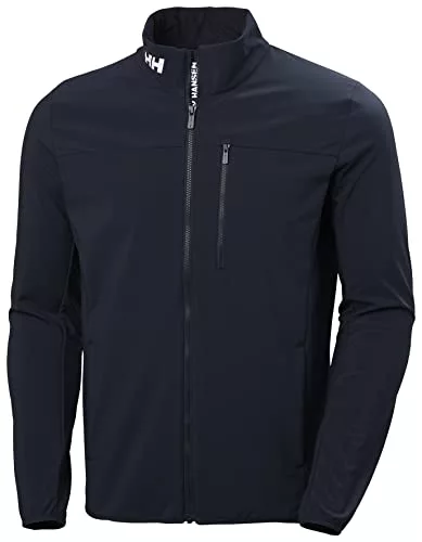 Helly Hansen Hombres Chaqueta Crew Softshell 2.0, Azul Marino, 4XL