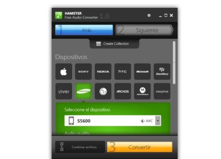 Hamster Audio Converter nos ayuda a convertir audio para dispositivos portátiles