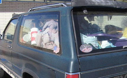 Interior coche sucio