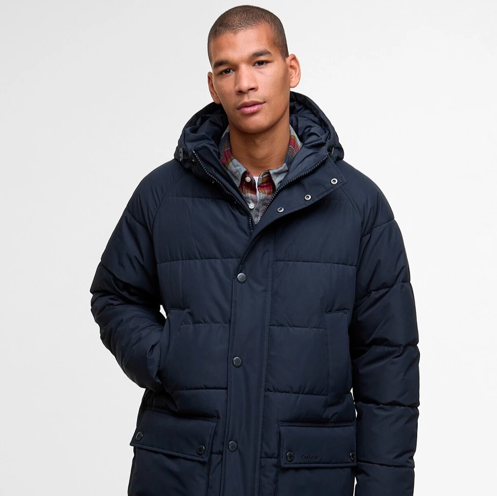 Barbour - Chaqueta hooded bedale puffer de hombre.
