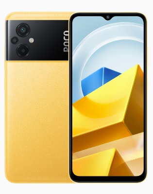 Smartphone POCO M5 4+128 GB amarillo/negro/verde