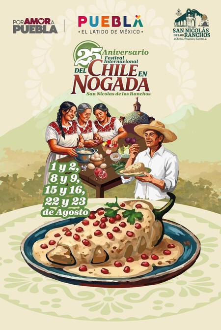 Puebla adelanta la temporada de Chiles en Nogada: lánzate al festival con la mejor vista a los volcanes