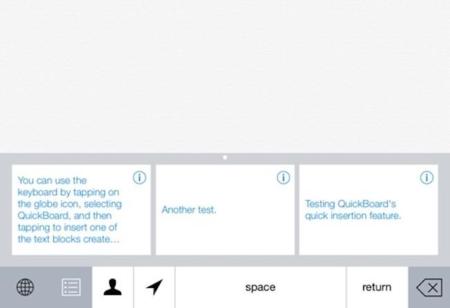 Quickboard, un concepto de teclado interesante que llegará en otoño junto a iOS8