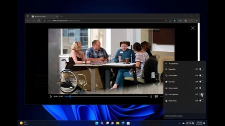 Windows 11 で視聴するコンテンツに自動字幕を生成する新しいオプション