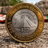 México transformará la moneda de 20 pesos: incluirá Chichén Itzá y será más ligera y pequeña 