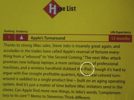 Imagen de la semana: Wired nombra el iPad en un documento de hace 11 años